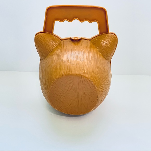 Vintage Smithsonian's National Zoo Kid’s Plastic Reusable Lunch Box Cheetah Face - Picture 2 of 8